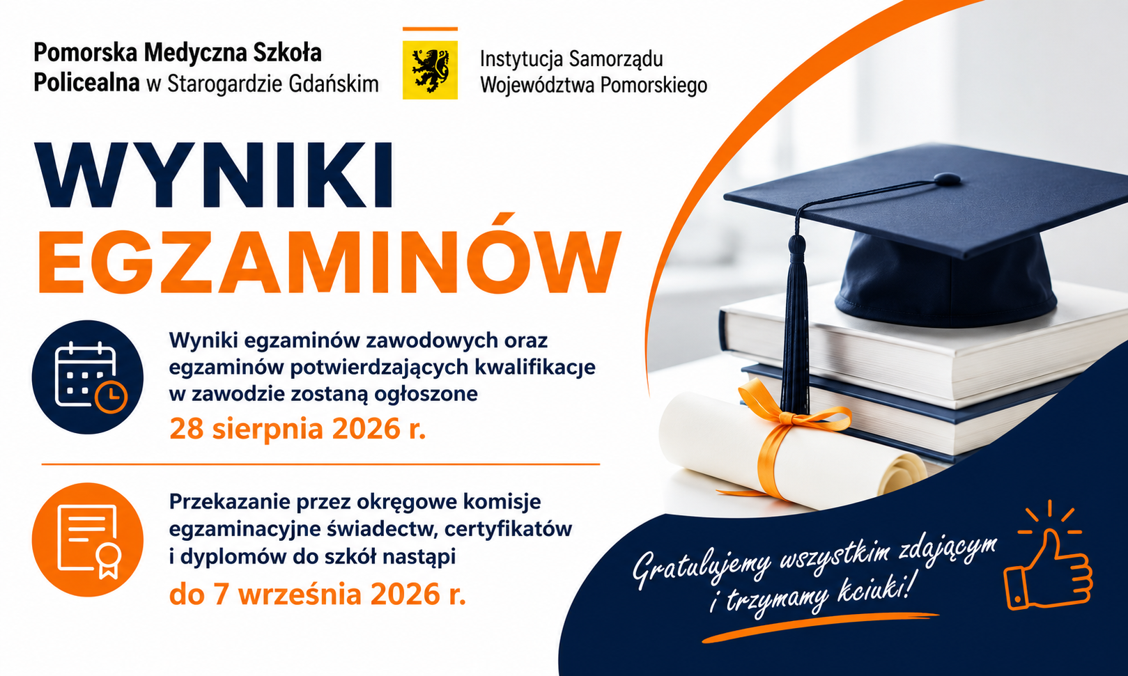 Wyniki egzaminów zawodowych – sesja lato 2026