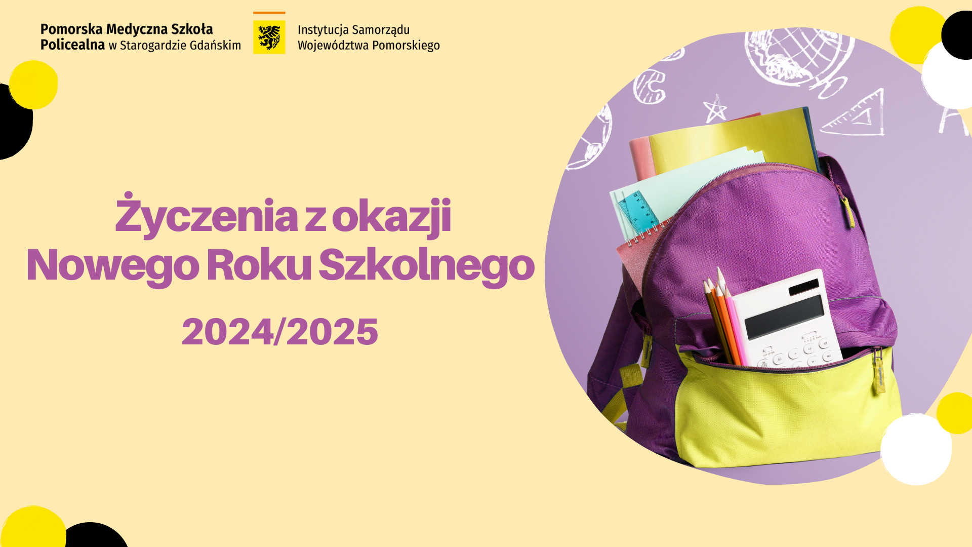 Życzenia z okazji Nowego Roku Szkolnego 2024/2025