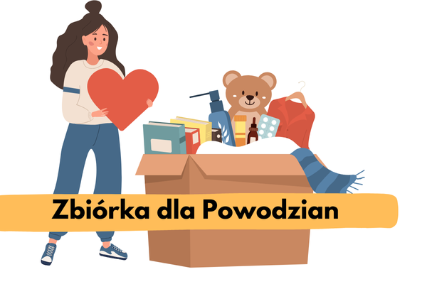 Zbiórka dla powodzian. Pomagajmy – Dawanie ma moc!