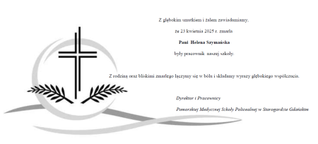 Zawiadomienie o śmierci byłego pracownika PMSP w Starogardzie Gdańskim