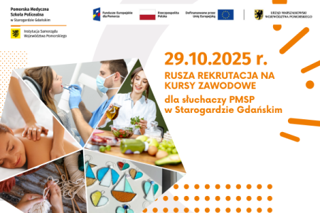 Rekrutacja na bezpłatne kursy zawodowe rozpoczyna się 29.10.2025 r. 